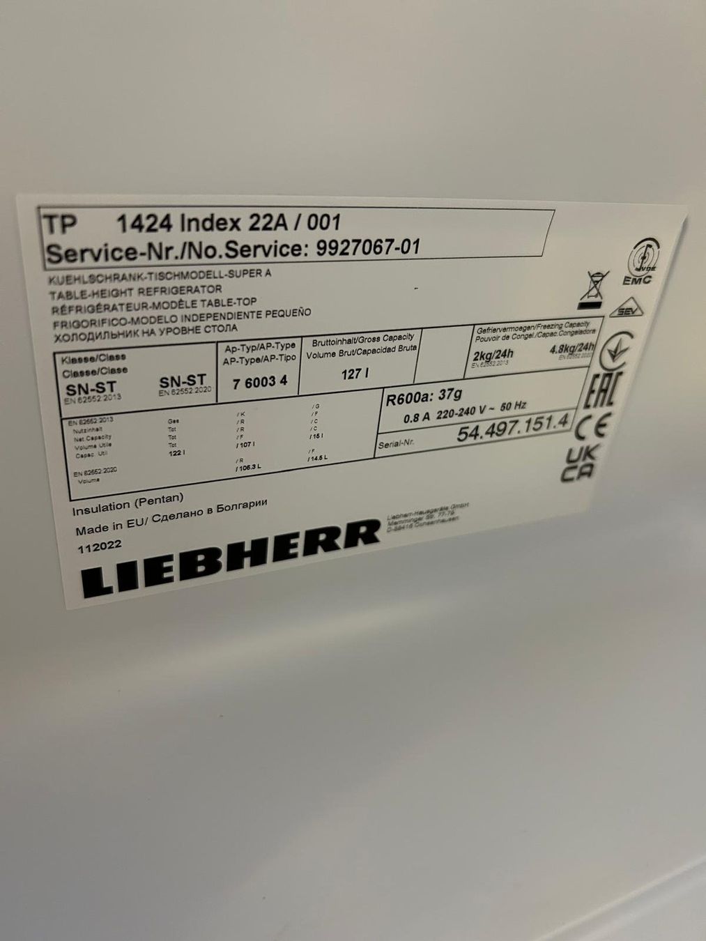 Liebherr Réfrigérateurs: kühlschrank liebherr – D'occasion à Basel par faz_hdd8 5
