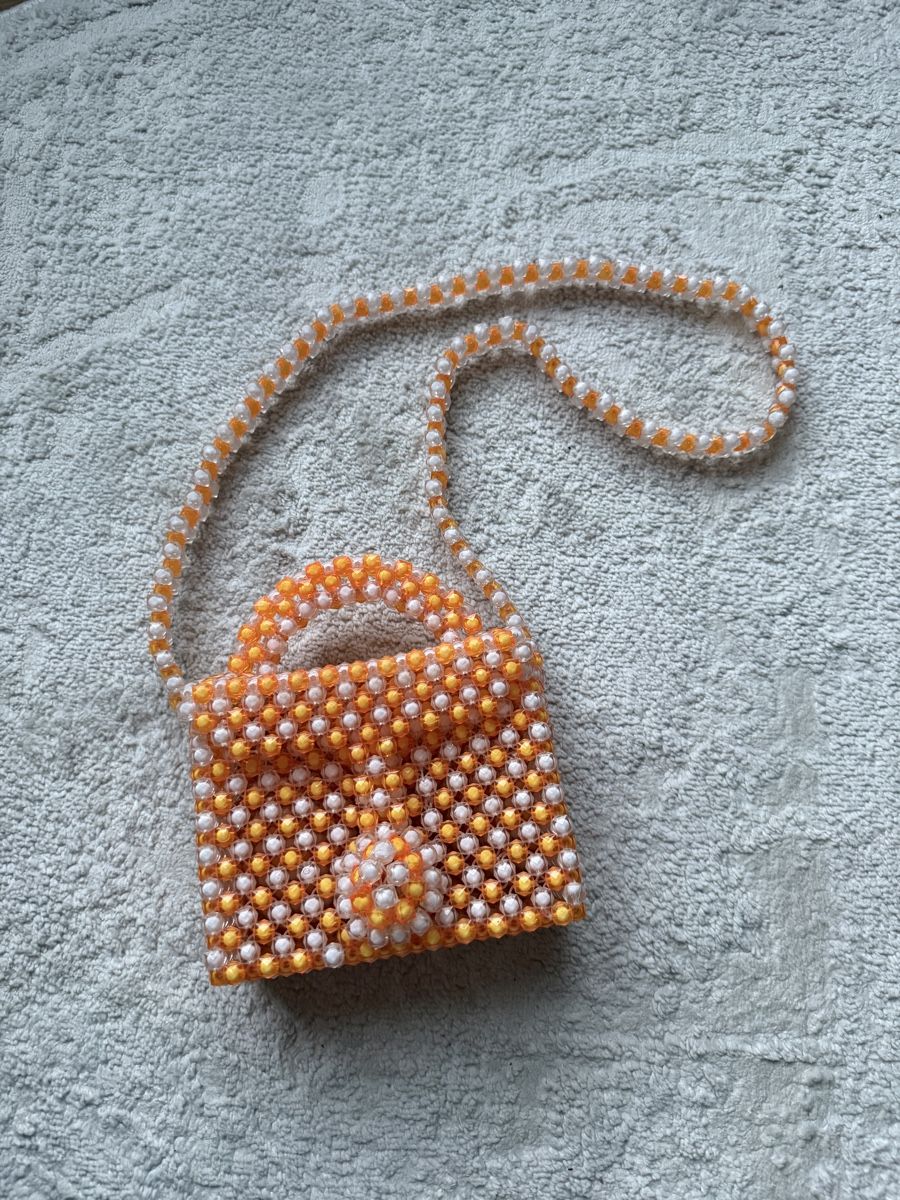 Borse da donna: Handbag Orange White – Nuovo (secondo la descrizione) da Dübendorf venduto da ilianalou