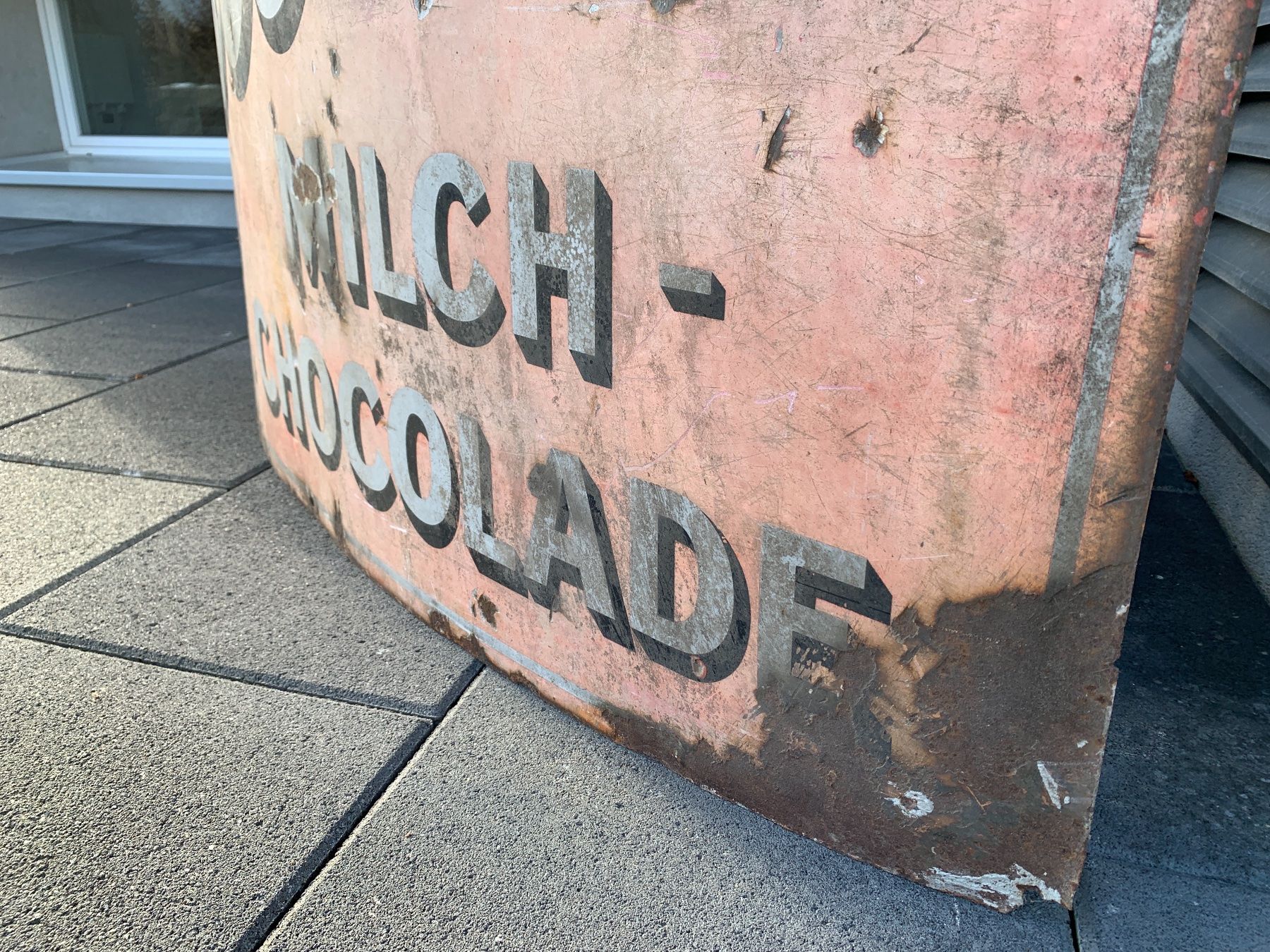 Cailler Schilder: Email Schild Cailler 150cm x 100cm – Gebraucht aus Kestenholz von hstech 5