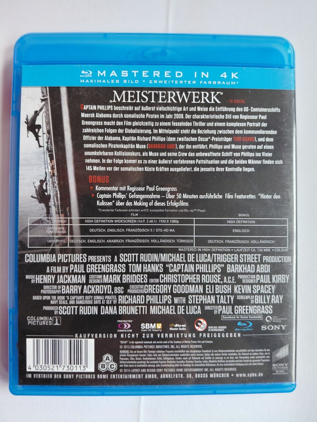 Tutti i DVDs: CAPTAIN PHILLIPS (avec VF) – Usato da Denges venduto da Hellboy10 1