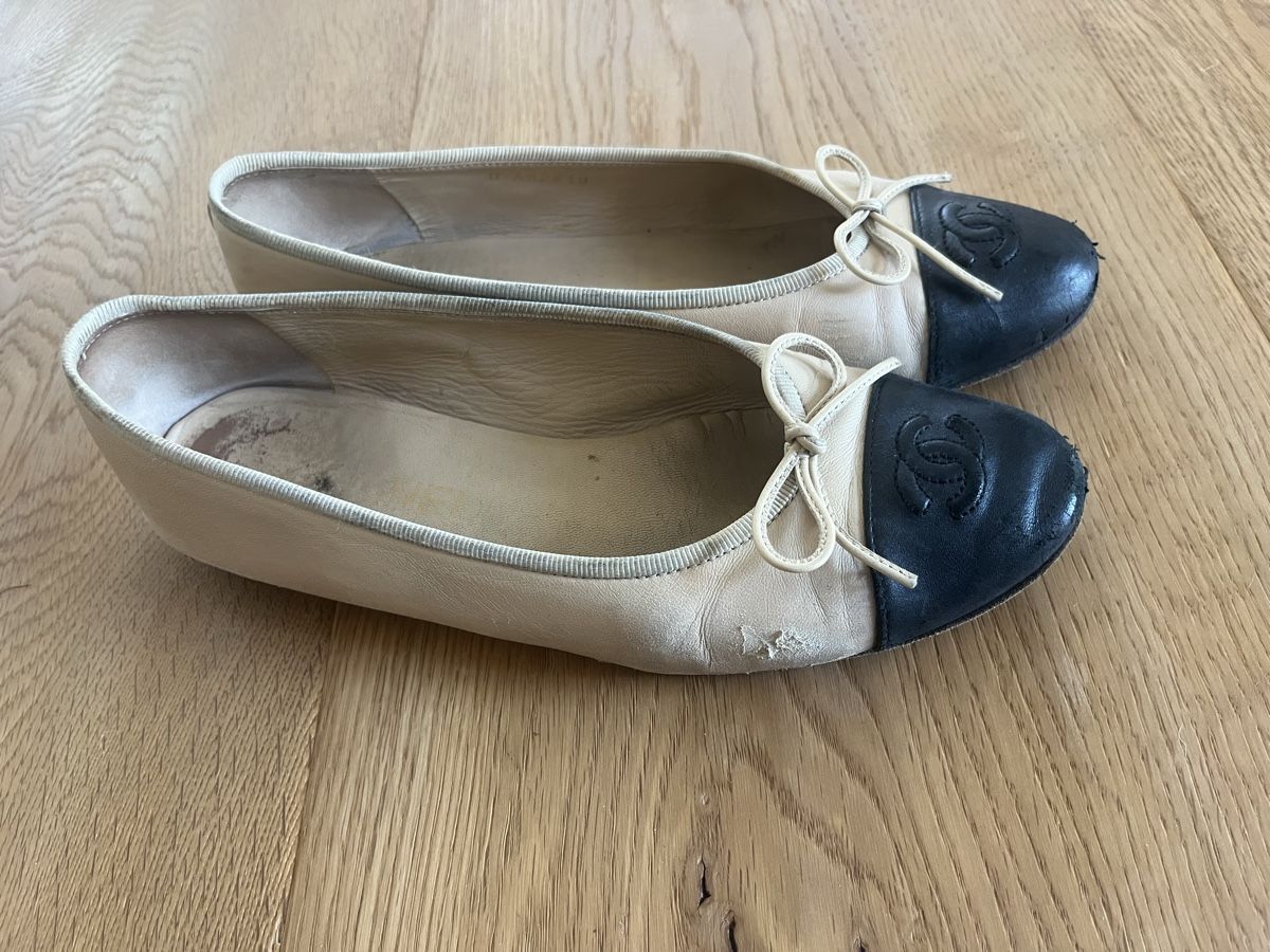 Chanel Scarpe da donna: Chanel Ballerinas, Gr. 37 1/2 – Usato da Riehen venduto da SalomeTramer 1
