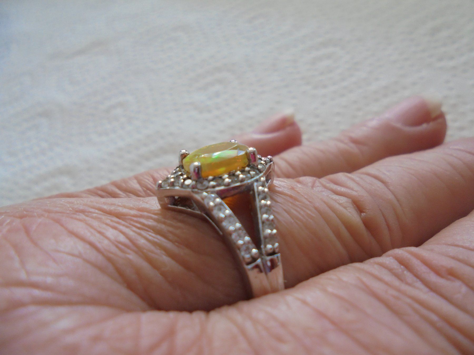 Anelli: Echtschmuck: Silberring 925er mit Welo-Opal / 56 – Nuovo (secondo la descrizione) da Zuchwil venduto da maumauchi 8