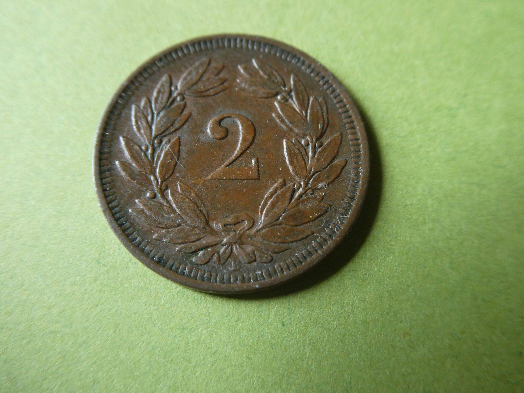 Tutti le monete: Schweiz 1899, 2 Rappen – Usato da Hinterforst venduto da Rohusri 1