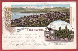 THALWIL, THALWEIL, LITHO 1903