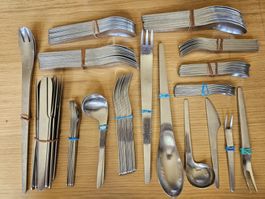 Arne Jacobsen cutlery set, vintage, 122 pieces