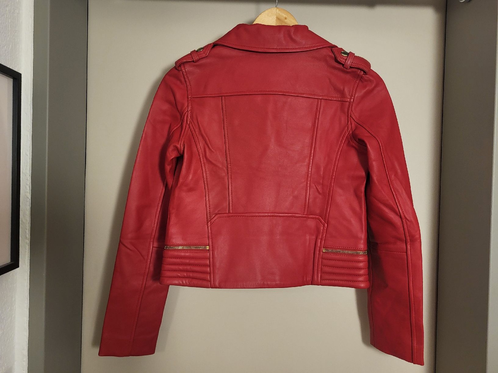 Maje Giacche: Maje Echtleder Bikerjacke – Usato da Lachen SZ venduto da Banane3 3