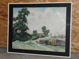 Aquarell signiert u datietz 1956 - Gygax -  signiert