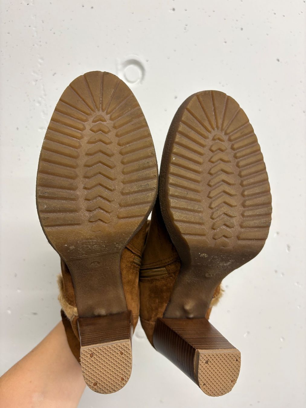 Walder Damenschuhe: Walder Wildleder Stiefeletten Gr. 41 braun camel – Neu (gemäss Beschreibung) aus Regensdorf von secondchancefashion 4
