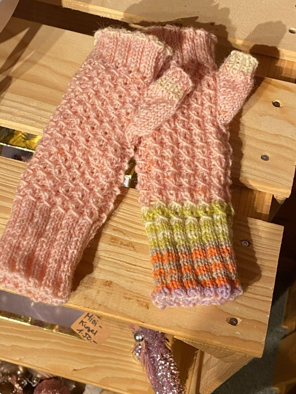 Gants & mitaines : PULSWÄRMER HELLROSA HANDGESTRICKT – Neuf avec emballage d'origine à Meienried par ManuelaBoutique 1