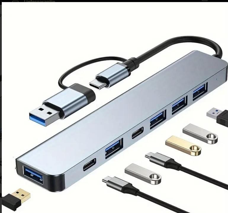 Hubs & Switches: Vielseitiger USB-Hub-Adapter - 4/7/8-in-1 Hochgeschwindigkei – Neuf avec emballage d'origine à Nidau par EXP40 2