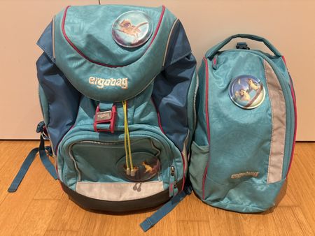 Ergobag-Schulrucksack, inkl. Sportbeutel u. Etui