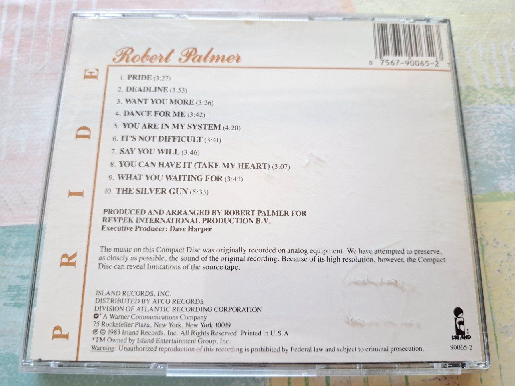 CDs: Cd Robert Palmer - Pride  – Gebraucht aus Pully von bro_n52j 1