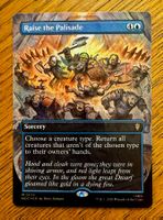 Borderless Foil Raise the Palisade The Hobbit NM
