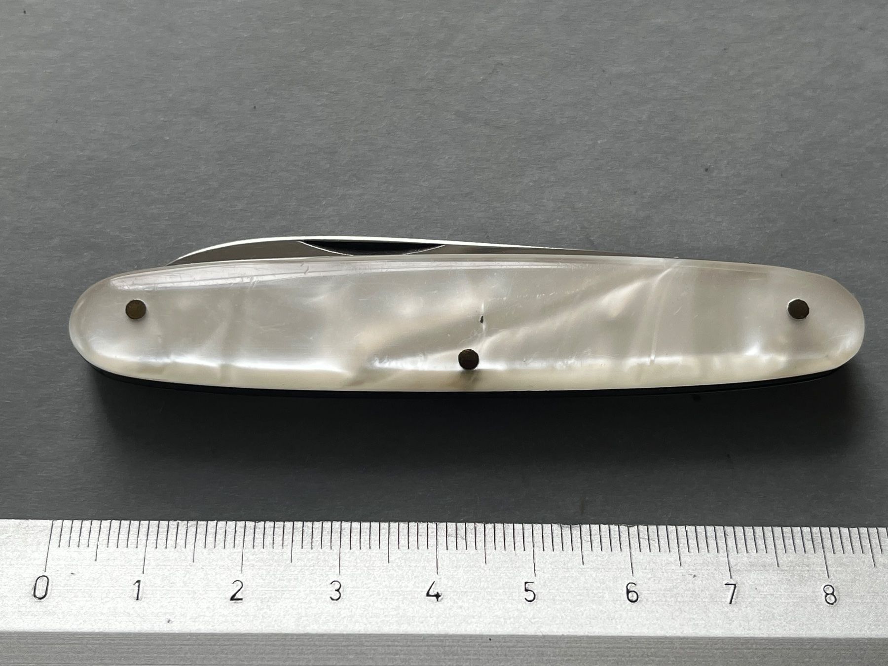 Coltelli tascabile: Altes Bonsa/Solingen Perlmutt Sackmesser 83 mm - selten – Usato da Zürich venduto da FV.vintage 6