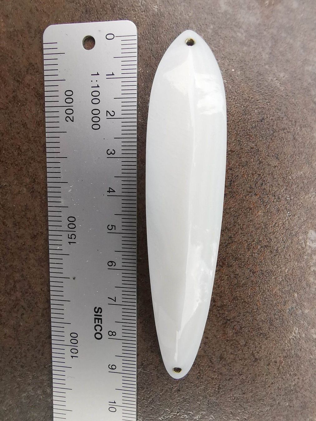 Esche: Pure White Diamond Perlmuttspange 90 mm – Nuovo (secondo la descrizione) da Arbon venduto da Helmuth 4