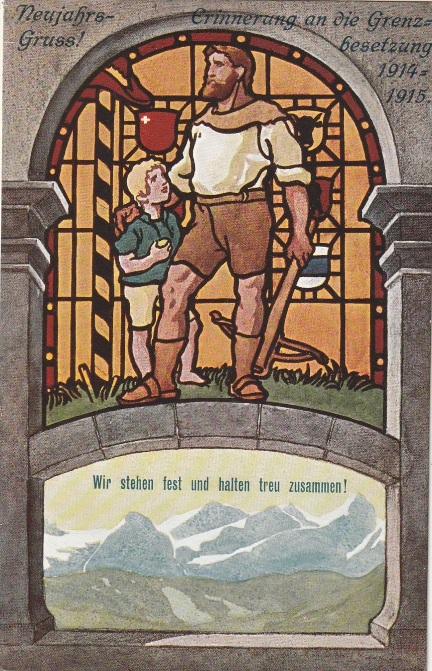 Ansichtskarten: Grenzbesetzung 1914/1915 – Gebraucht aus Rorschacherberg von fratovi2