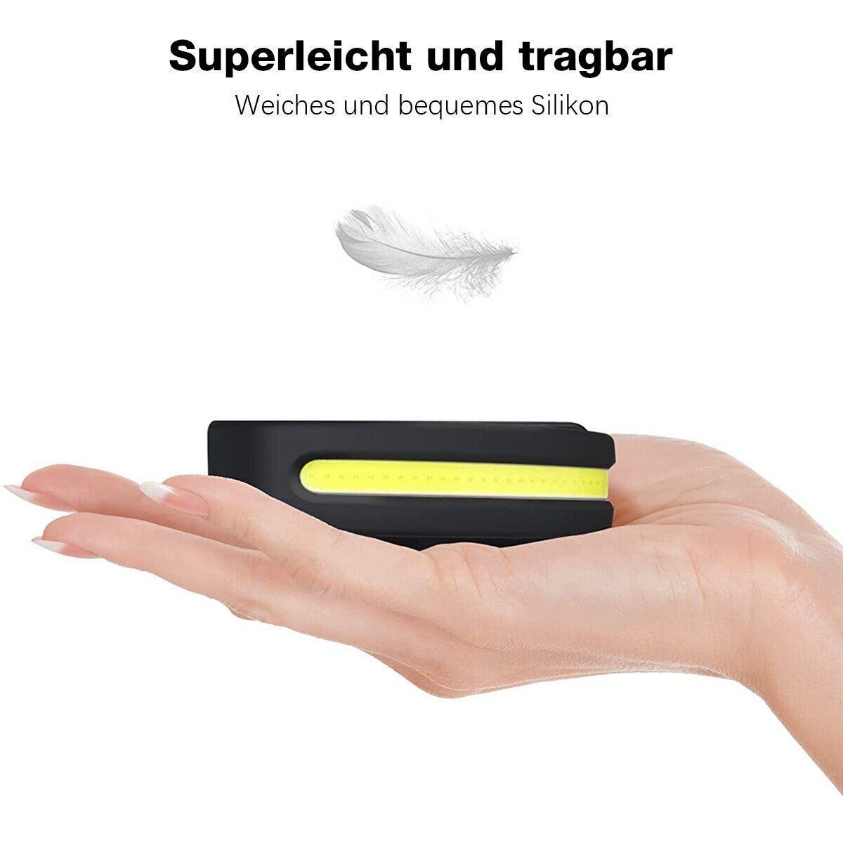 Lampade: Sensor LED Stirnlampe Kopflampe  Wiederaufladbar Schein – Nuovo (secondo la descrizione) da Kirchdorf AG venduto da Apost008 5