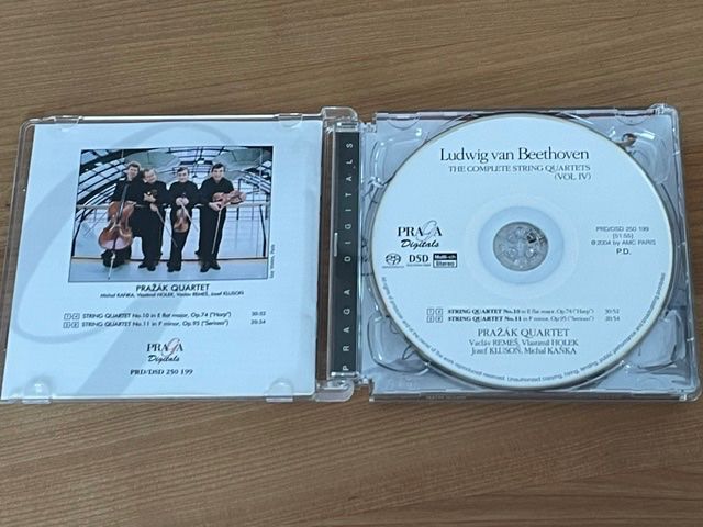 CD: BEETHOVEN: STREICHQUARTETTE - PRAZAK QUARTETT - SACD – Nuovo (secondo la descrizione) da Fahrwangen venduto da Swirl2 1