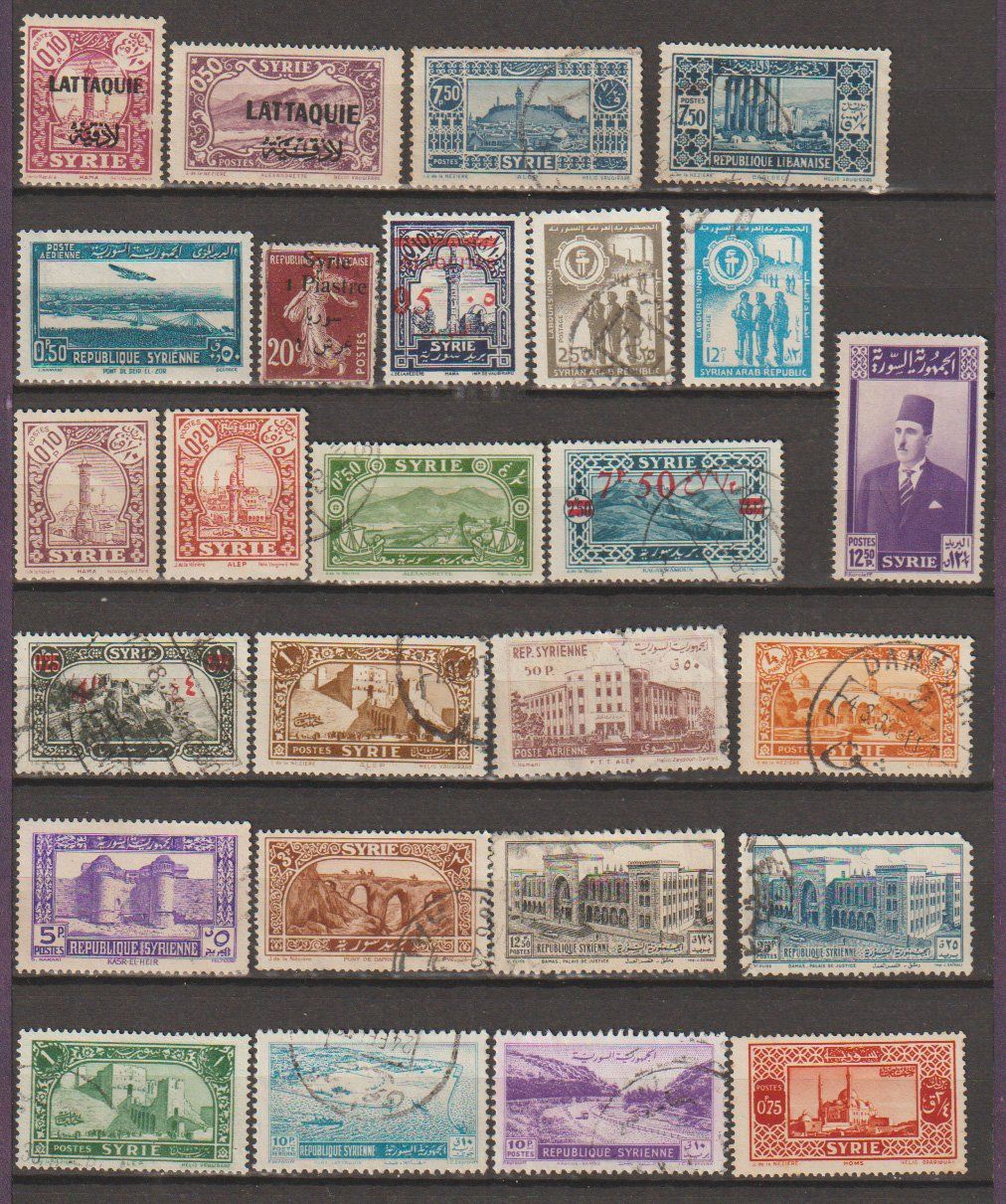 Alle Briefmarken: Syrie – Gebraucht aus Crans-Montana von kira56