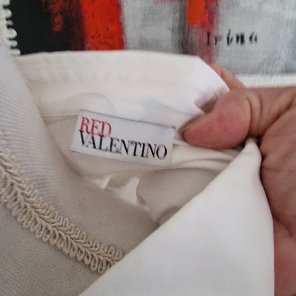 Valentino Blusen: RED Valentino Bluse weiss Gr. 42 – Gebraucht aus St. Gallen von mania03 2