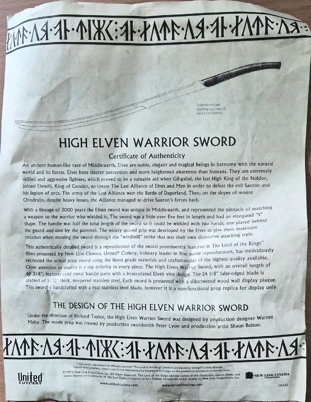 Altre raccolte & rarità: Elben Schwert Herr der Ringe – Nuovo (secondo la descrizione) da Hettlingen venduto da Garamendi 1