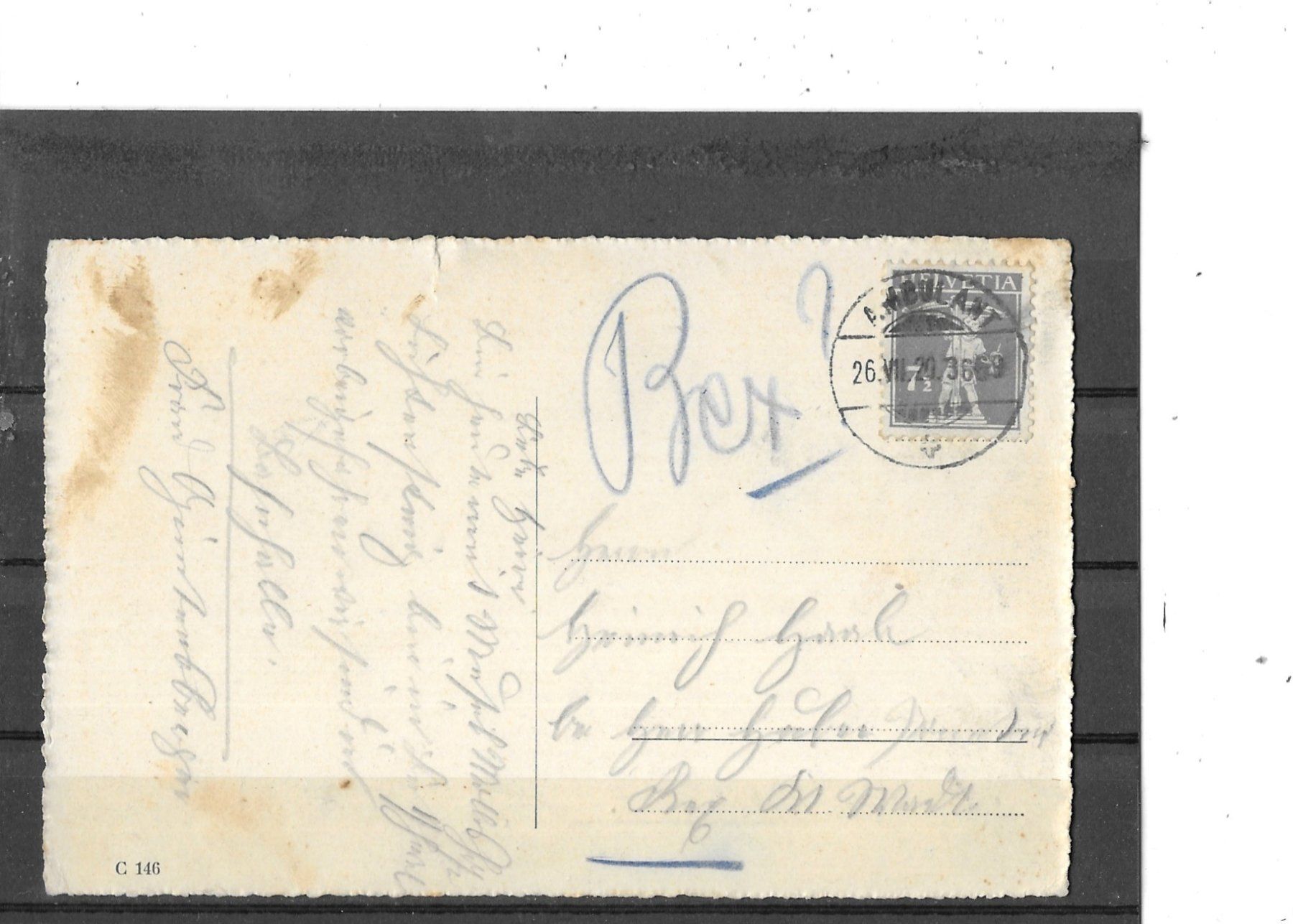 Cartoline postali: SG Lichtensteig 1920 Wolfhaldenplatz Fest – Usato da Schocherswil venduto da Wilare 1