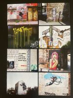 8 AK Wandmalereien in Berlin, Street Art