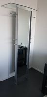 Design Spiegelgarderobe aus Chromstahl
