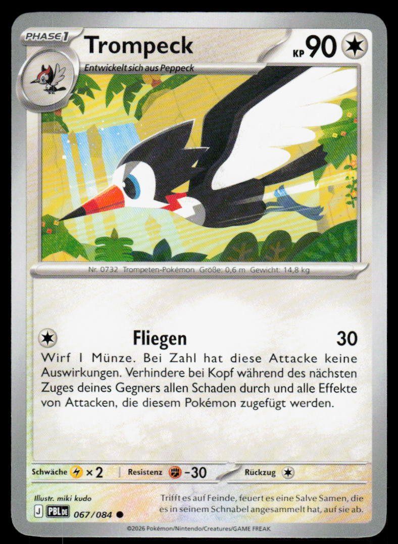 Pokémon Carte collezionabili: Pokemon Trompeck 067/084 – Usato da Herisau venduto da Pokemon2025