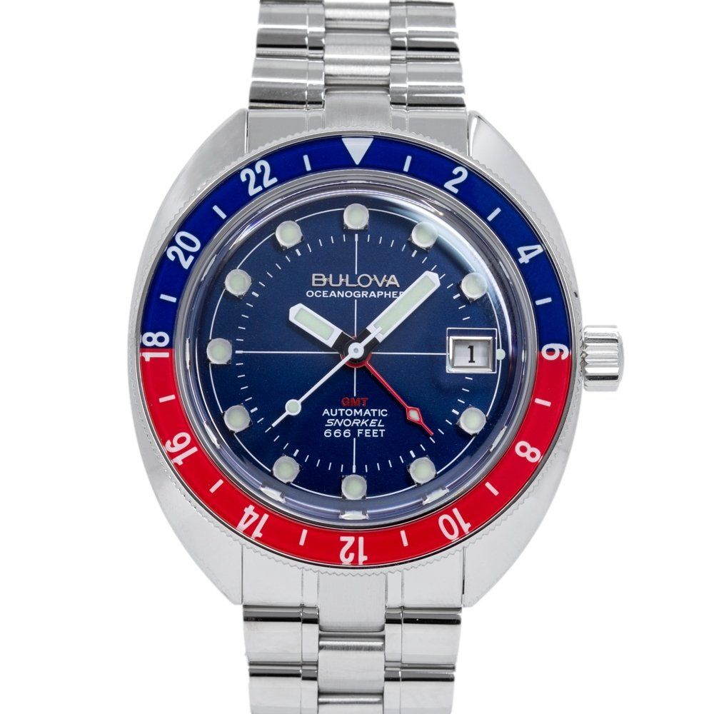 Bulova Uhren: Bulova Men's 96B405 Oceanographer GMT Mechanical – Neu und originalverpackt aus Schindellegi von harveystore 1