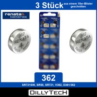 Renata 362 SR721SW Knopfzellenbatterie - 3 Stk.