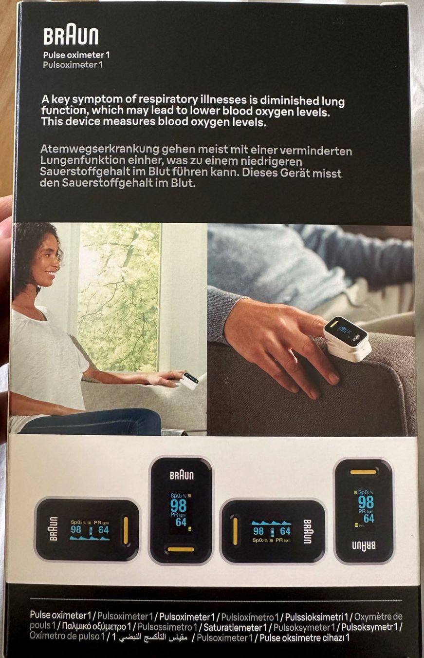 Medizinische Geräte: Original, unopened Braun pulse oximeter 1 – Neu und originalverpackt aus Adliswil von  1
