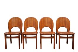 Ensemble de 4 chaises de salle à manger par Niels Koefoed po
