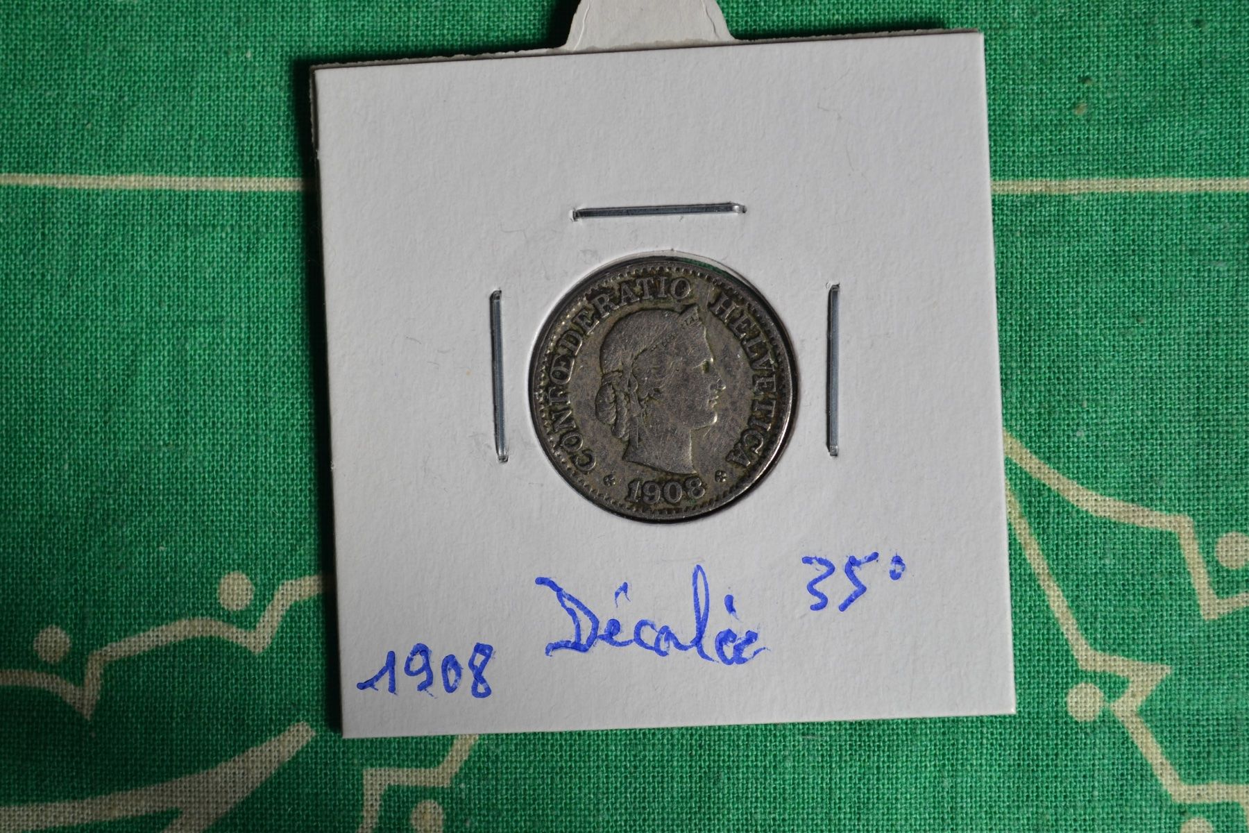 Toutes les monnaies: 10 Centimes 1908 décalée 30° – D'occasion à Renens VD par Doidefee 1