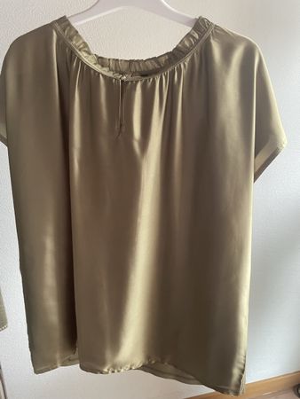 More&More Bluse kurzarm Farbe Erbsengrün Gr.42