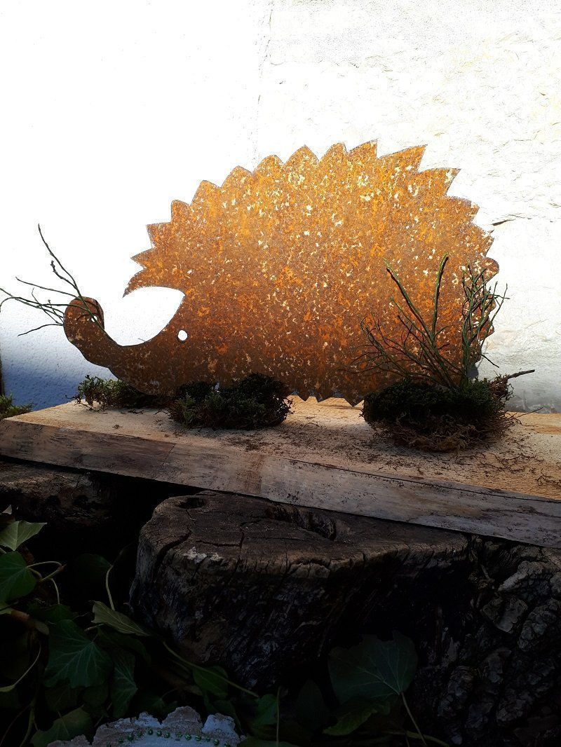 Statuette: Igel gross aus Rostblech – Nuovo (secondo la descrizione) da Lohn SH venduto da Zwierbel