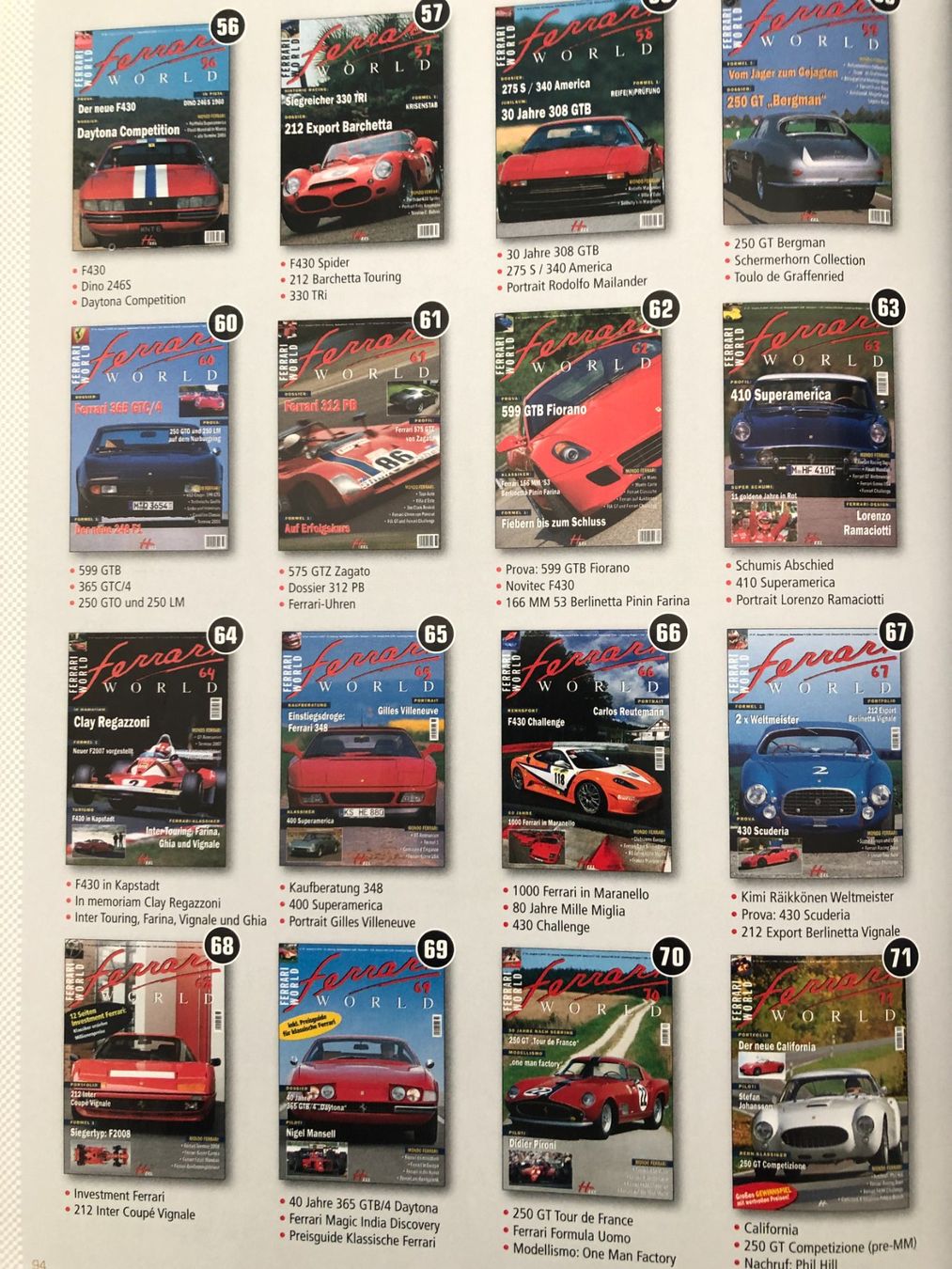 Revues & Magazines: "ferrari WORLD" Zeitschrift – D'occasion à Sennhof par sil_2957 3