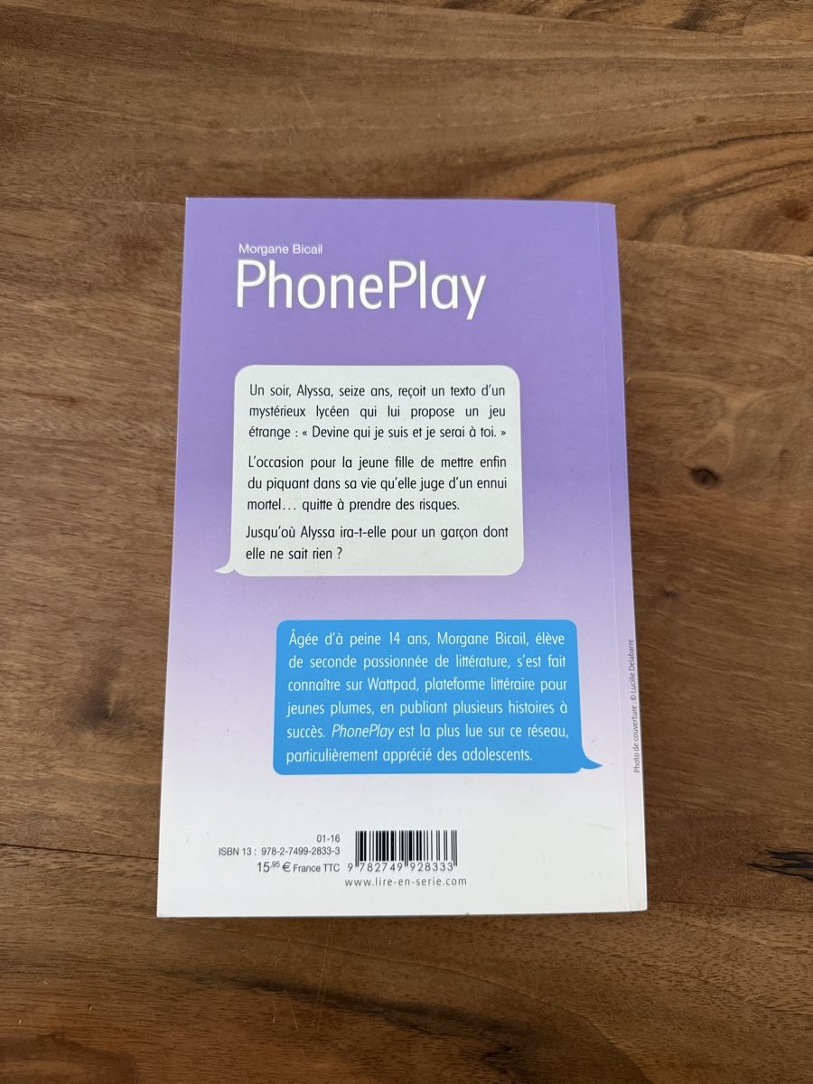 Bücher: PhonePlay – Morgane Bicail – Neu (gemäss Beschreibung) aus Moutier von Sparrow2002 1