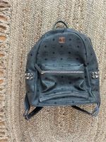 MCM Rucksack Leder Nieten Grau guter Zustand