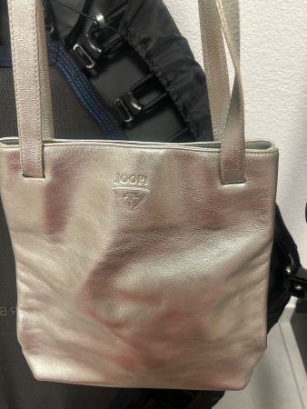 Handtasche Joop Leder silberfarben guter Zustand