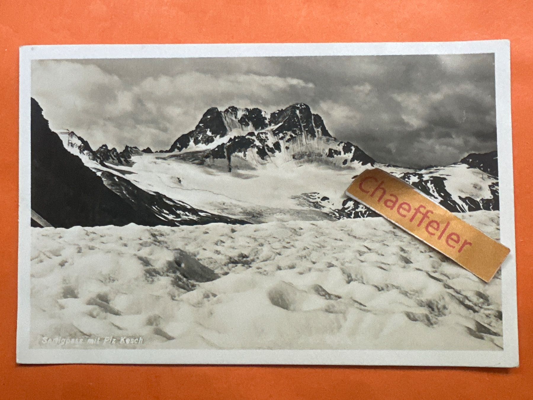 Cartoline postali: 1927 Sadisgrat mit Piz Kesch – Usato da Zürich venduto da Chaeffeler