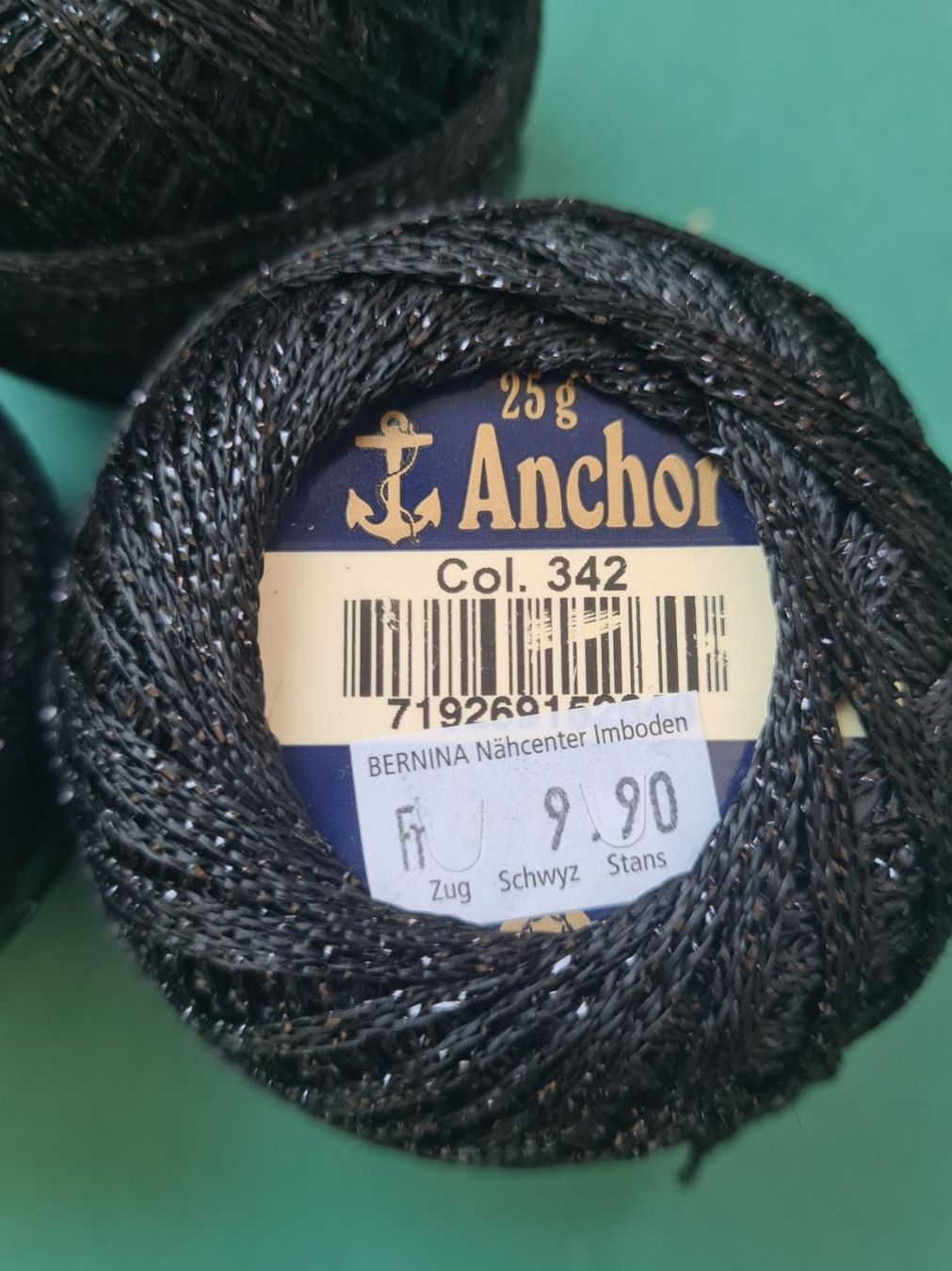 Wolle: Anchor Glitzergarn Schwarz 3 x 25gr NR. 342 – Neu (gemäss Beschreibung) aus Urdorf von sumrum 1