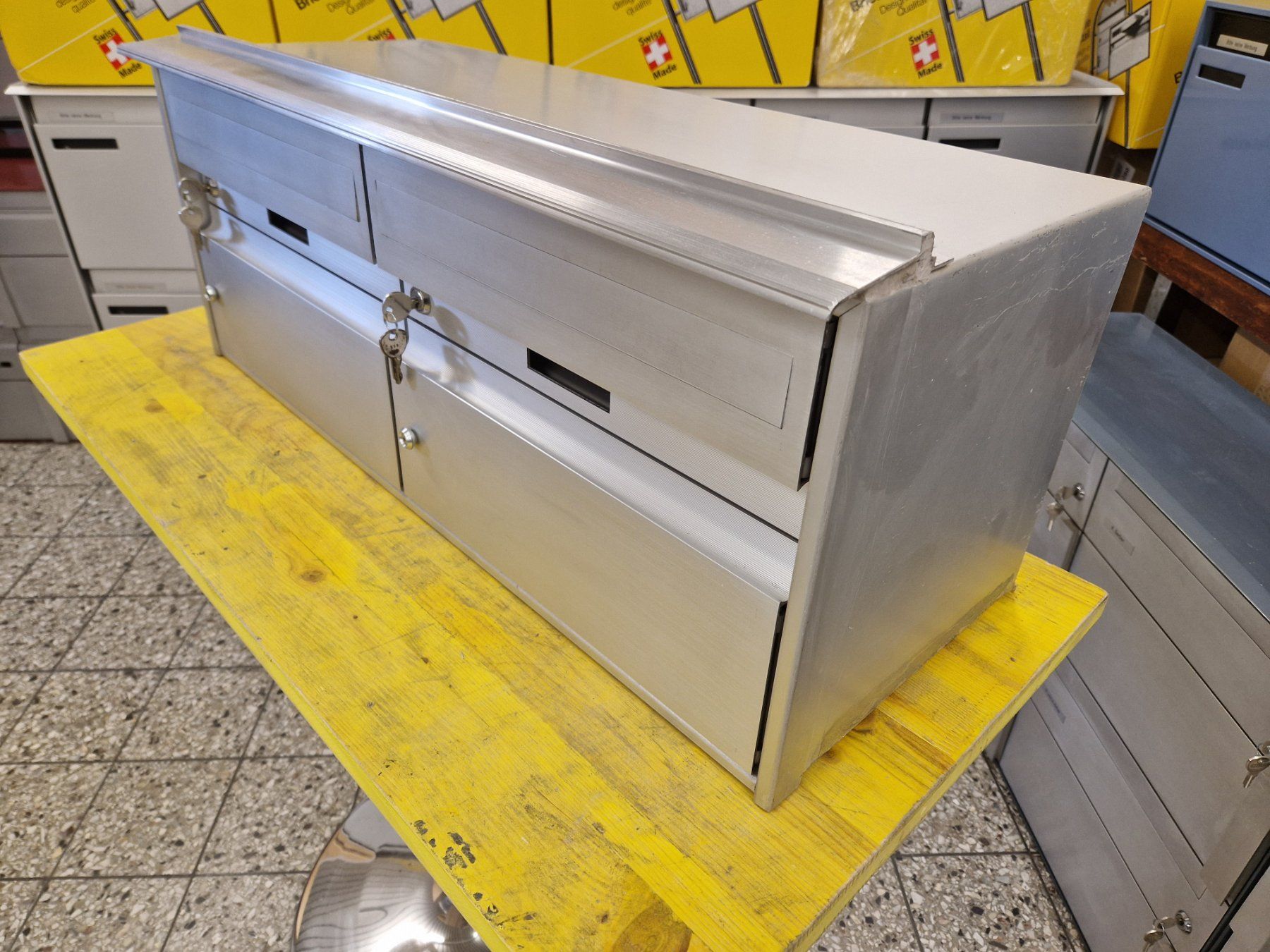 Altro per la casa: 2-er Alu Briefkasten ( Huber ) – Usato da Wiler b.Utzenstorf venduto da bamaa-shop 1