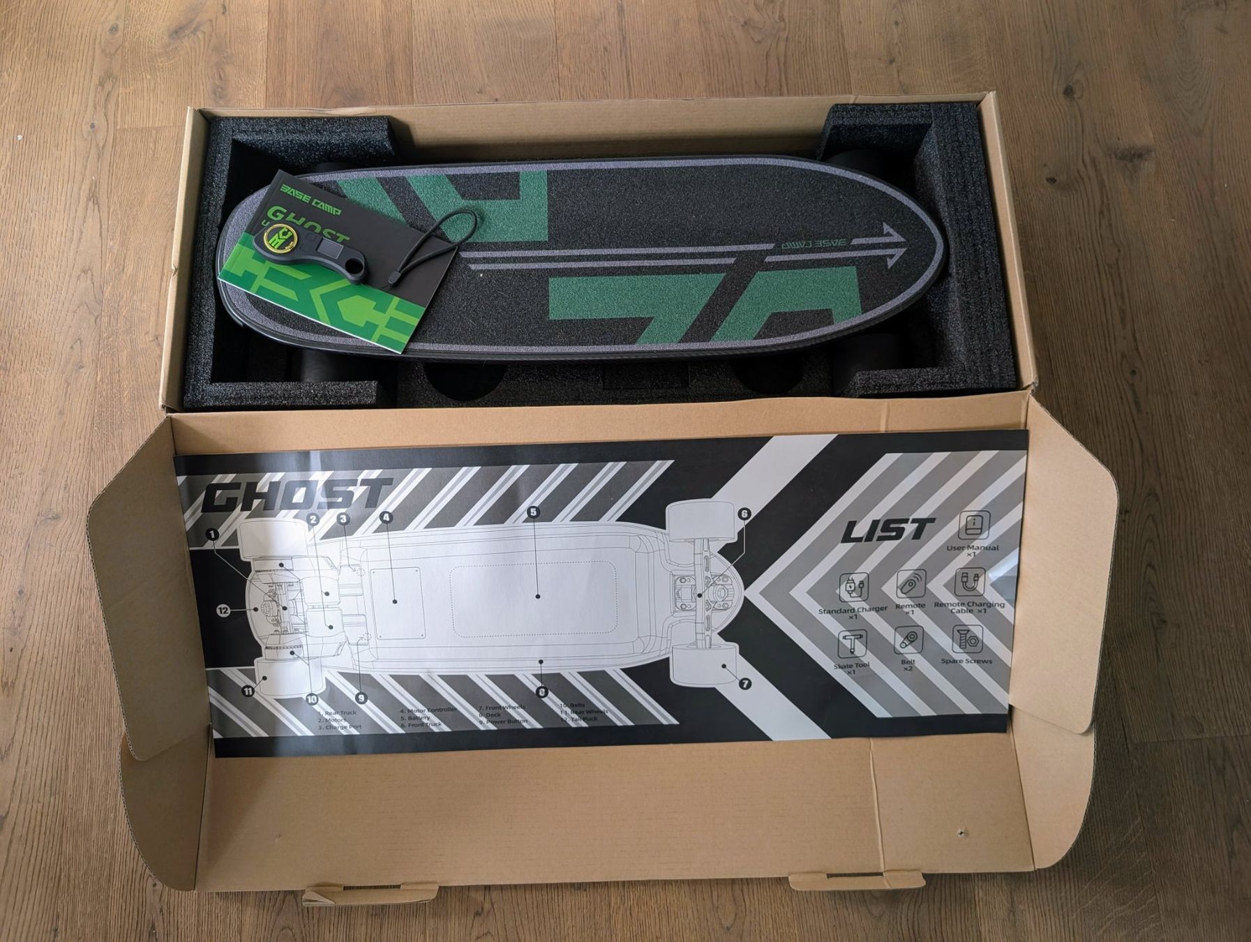 Skateboards: Basecamp Ghost Elektrisches Skateboard, neuwertig – Nuovo (secondo la descrizione) da Langnau i. E. venduto da mcd_dtd7