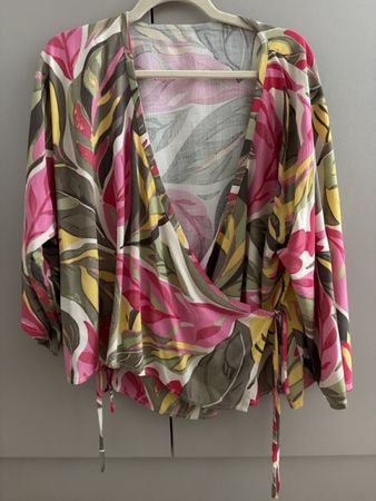 Handmade Summer Cross Over Blouse Universal Size M-XL