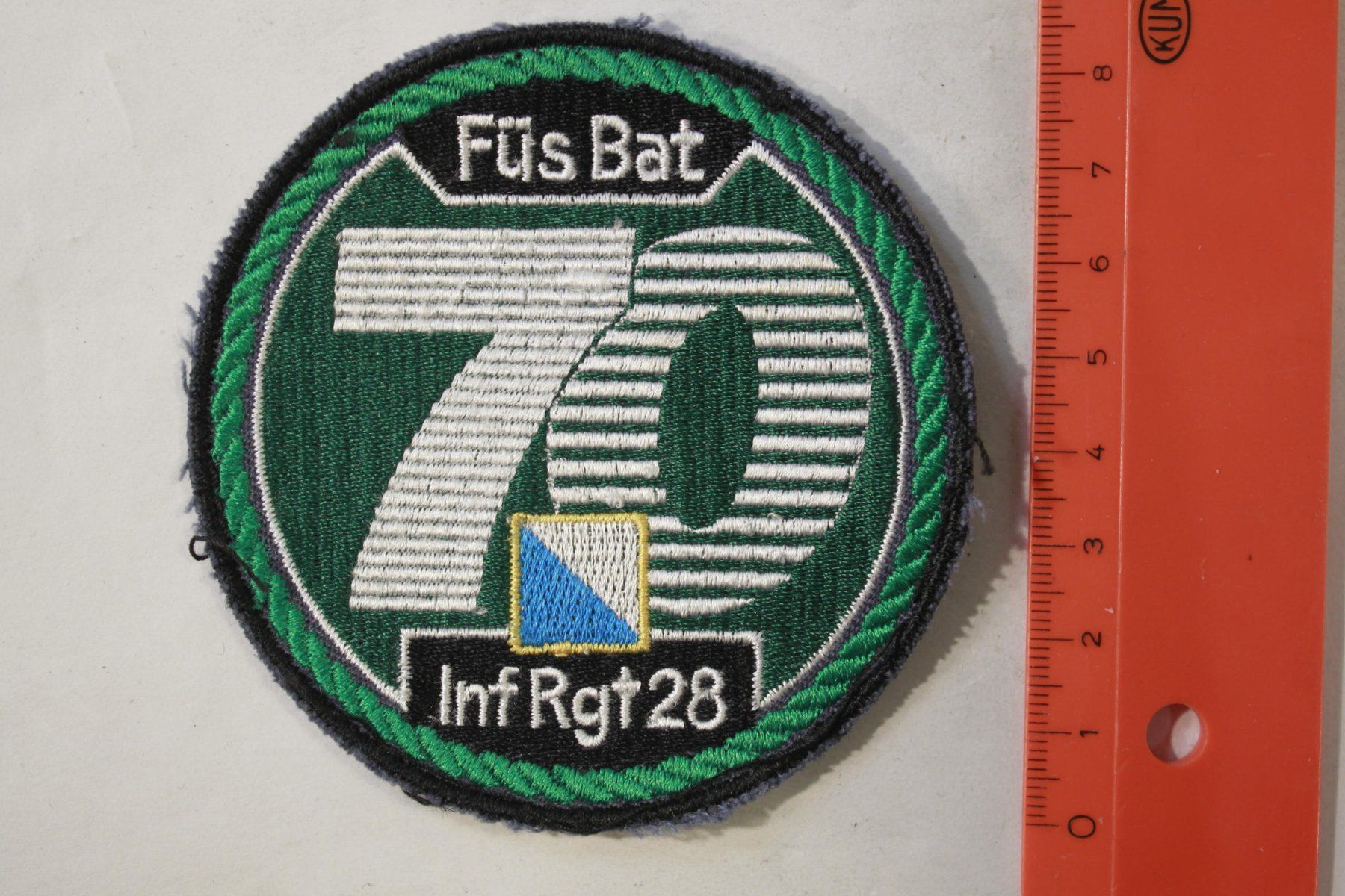 Schweizer Armee Patches: 70 fus bat – Gebraucht aus La plaine von 7A6T2ME