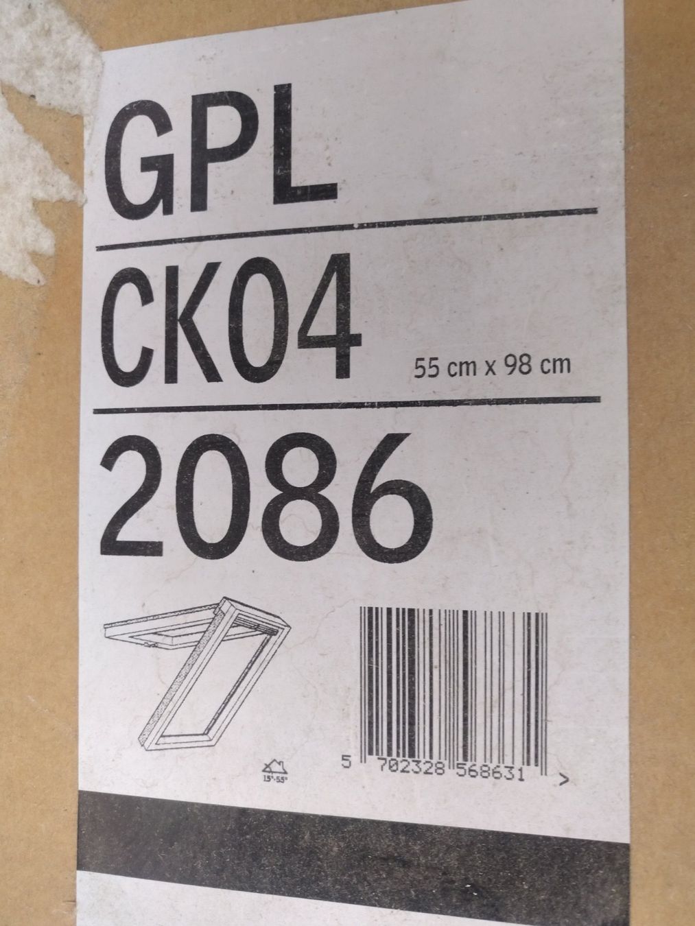 Baustoffe & - elemente: Dachfenster Velux 55x98, inkl. Eindeckrahmen – Neu und originalverpackt aus Wilchingen von  1