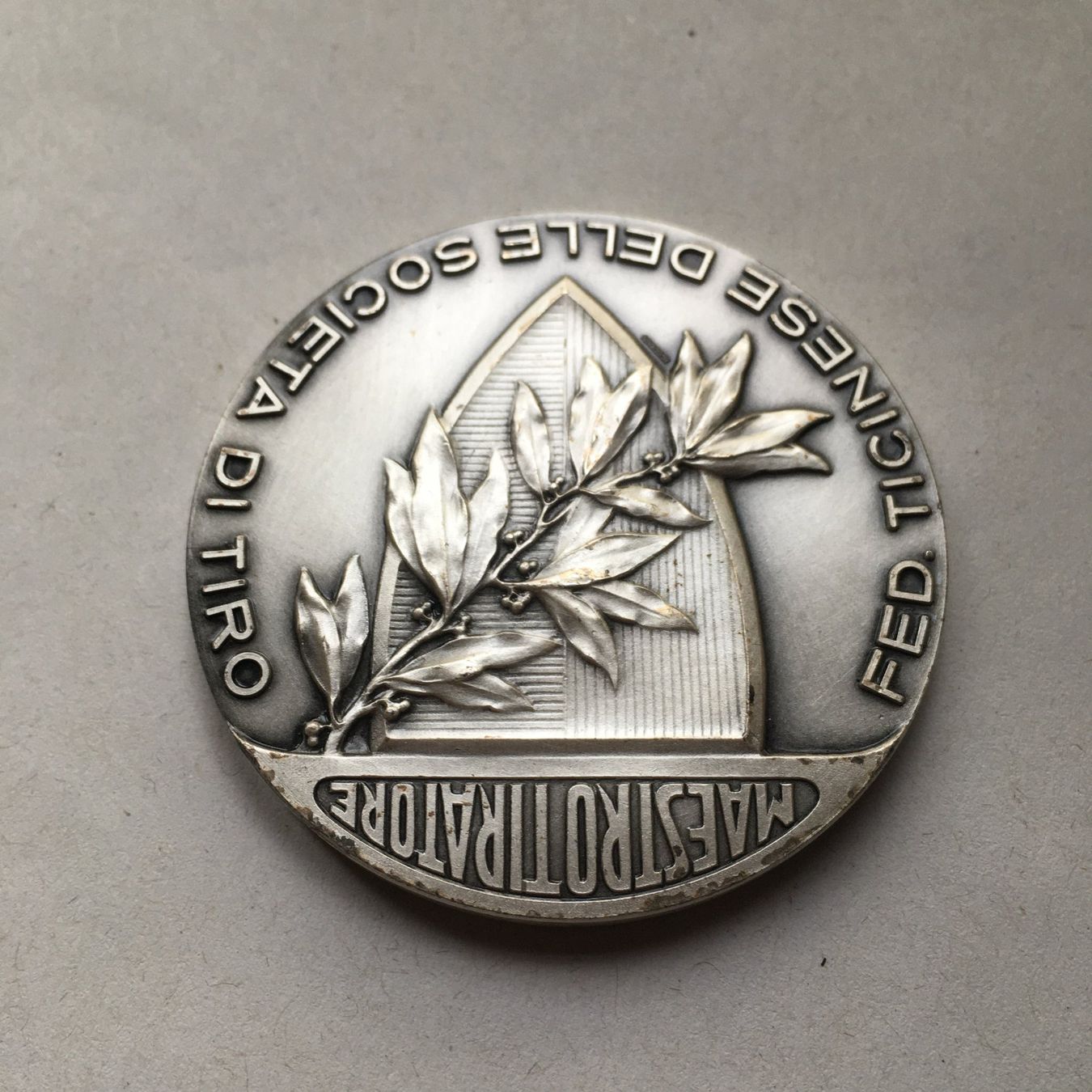 Medaillen: Schützenmedaille Tessin BR versilbert – Gebraucht aus Kirchberg SG von Helveticus00 1