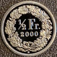 50 Rappen 2000 pp / aus Münzsatz  / in einer Münzkapsel