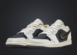 Nike Air Jordan 1 Low SE Beaded Swoosh  NEU   EU46 / US12